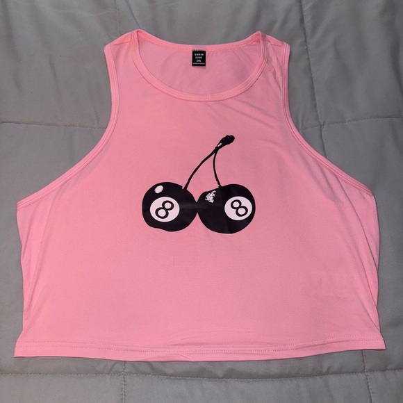 SHEIN Curve Pink Crop Top Size 1X - Picture 1 of 3
